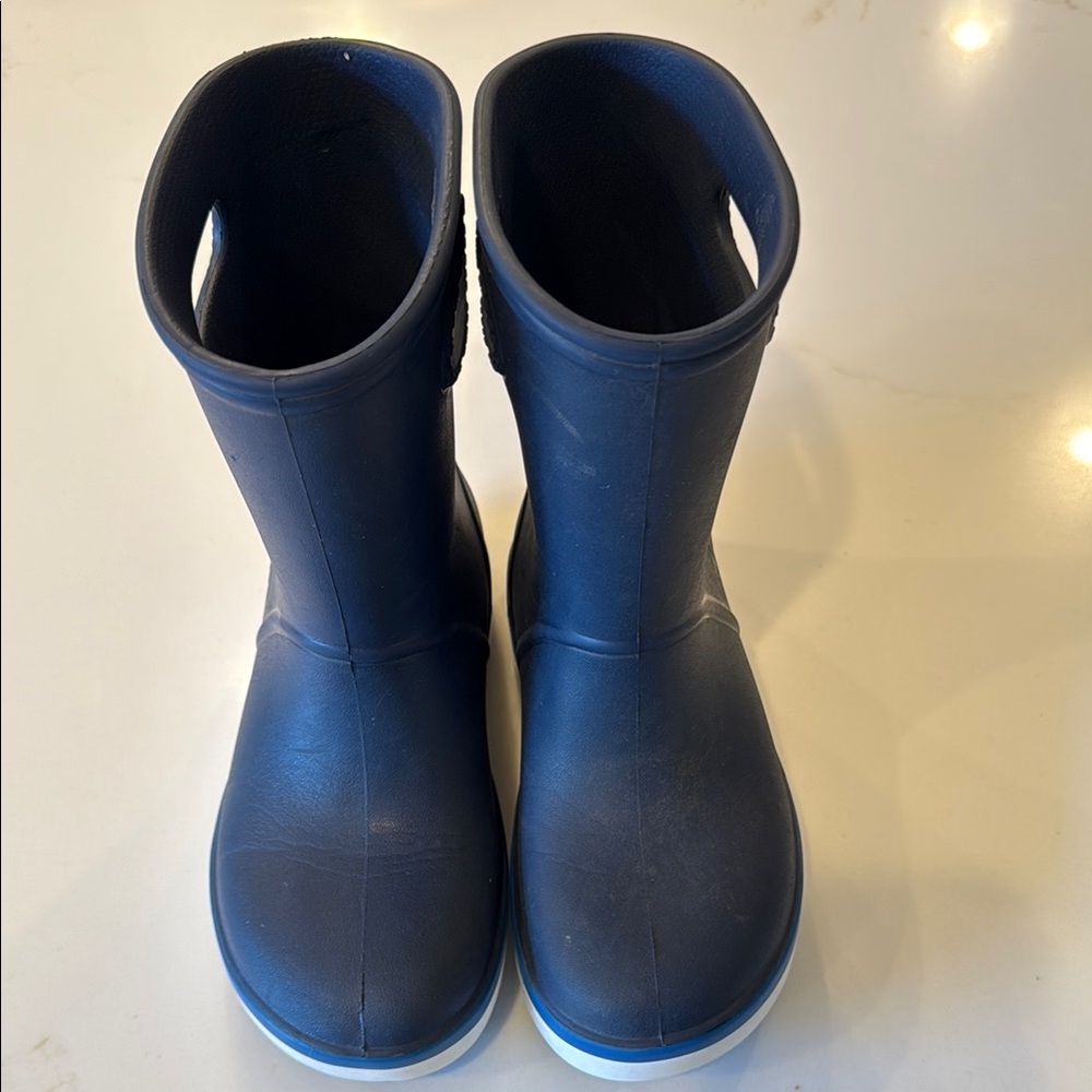 Children's Waterproof Navy CROCS boots